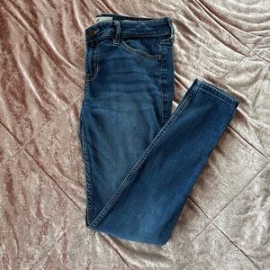 Hollister Women's Skinny Jeans - Dark Blue